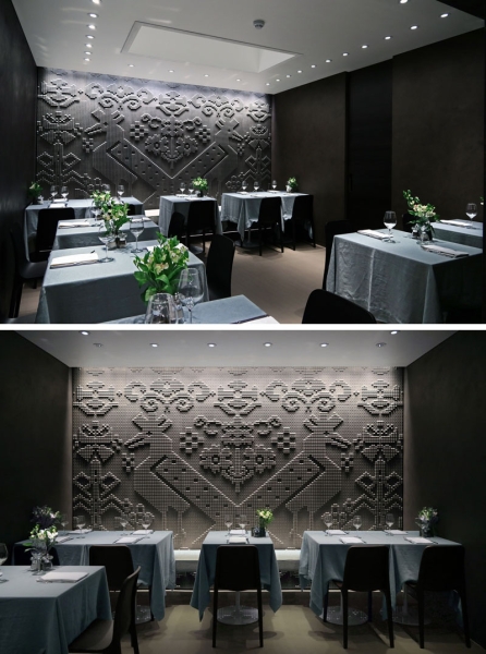 The Story Behind Olivo’s Striking Stone Tapestry Walls