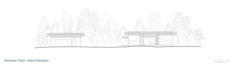 They added a guest house that begins with a short walk over a bridge