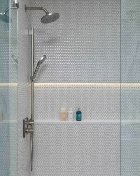 A room-by-room look at a softly styled, soothing modern home