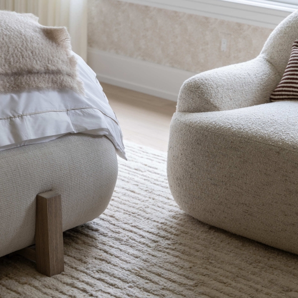 A room-by-room look at a softly styled, soothing modern home