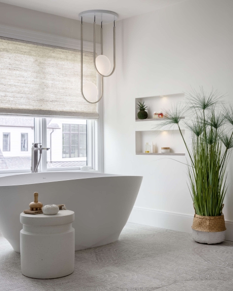 A room-by-room look at a softly styled, soothing modern home