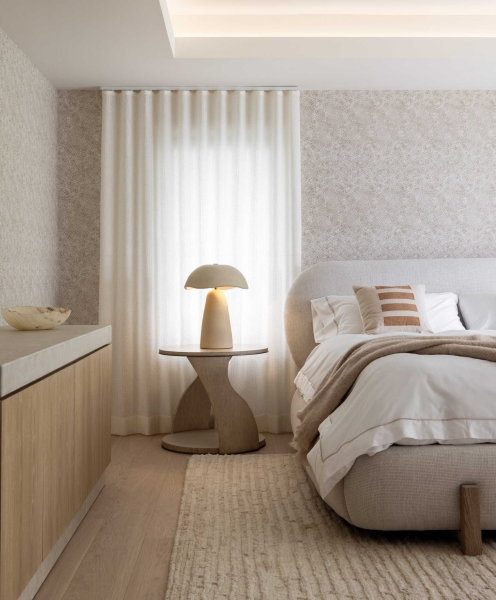 A room-by-room look at a softly styled, soothing modern home