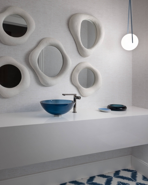 A room-by-room look at a softly styled, soothing modern home