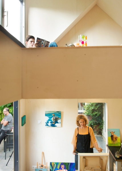 An Old Backyard Shed Becomes a Bright Art Studio