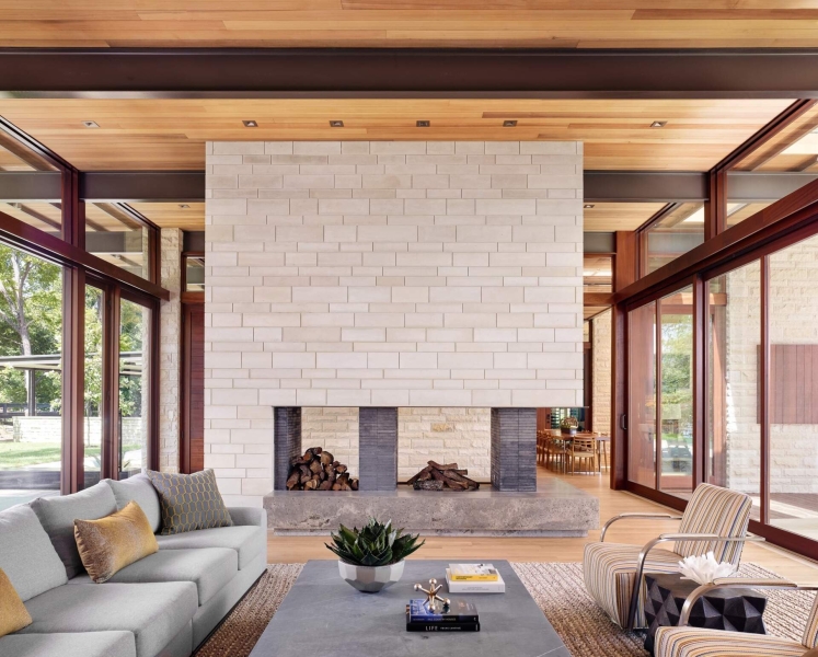 From dock to fireplace: A look inside the sleek Texas home that blends nature and design