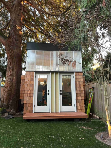 How a Seattle Family Built a Backyard Office for Two Using Off-the-Shelf Materials