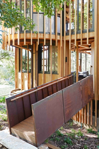 Inside a Forest Cabin Home That Rises Among the Trees