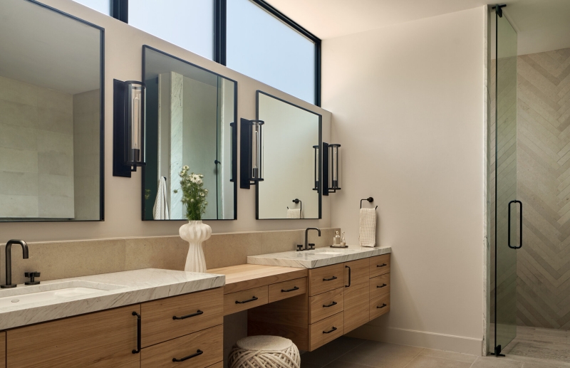 Inside A Home Where Limestone, Wood, and Steel Create Modern Warmth