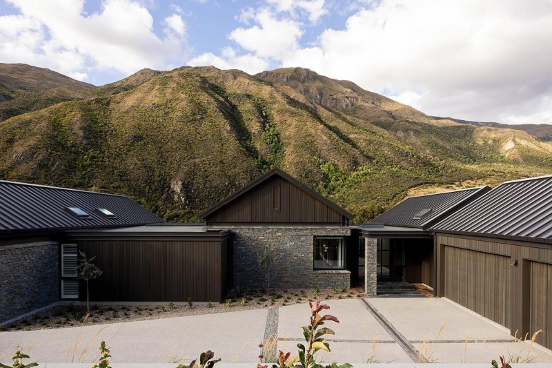 Inside a Stone-Clad Home That Frames Mountain Views