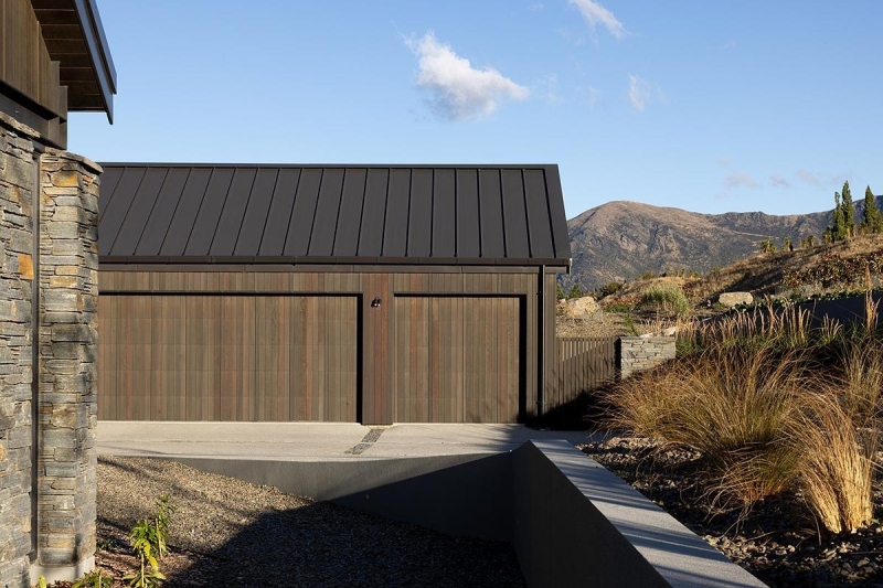 Inside a Stone-Clad Home That Frames Mountain Views