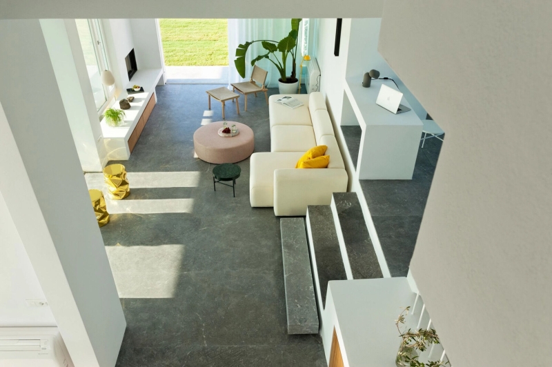 Inside the dazzling white summer home redefining island life in Santorini