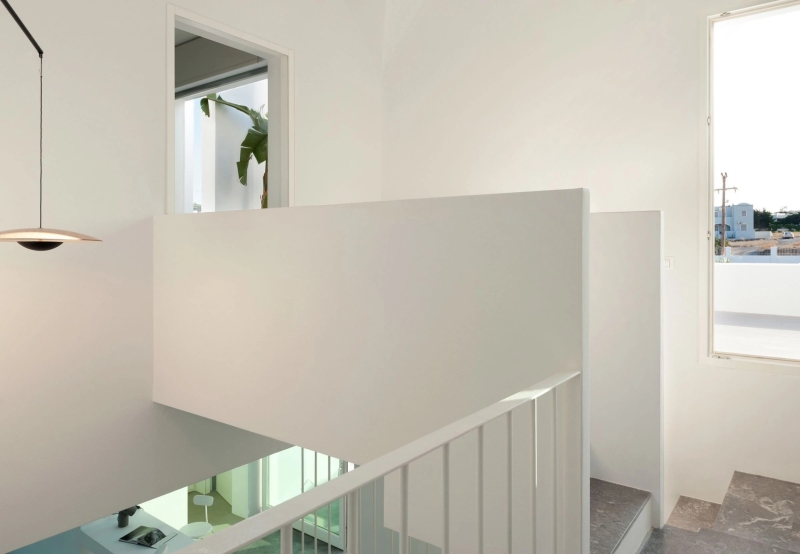 Inside the dazzling white summer home redefining island life in Santorini