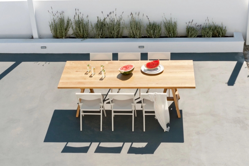 Inside the dazzling white summer home redefining island life in Santorini