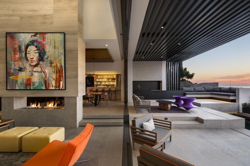 Inside the glamorous villa where art, marble, and ocean views take centre stage