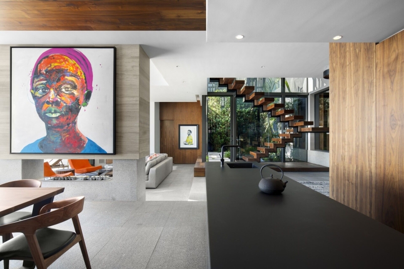 Inside the glamorous villa where art, marble, and ocean views take centre stage