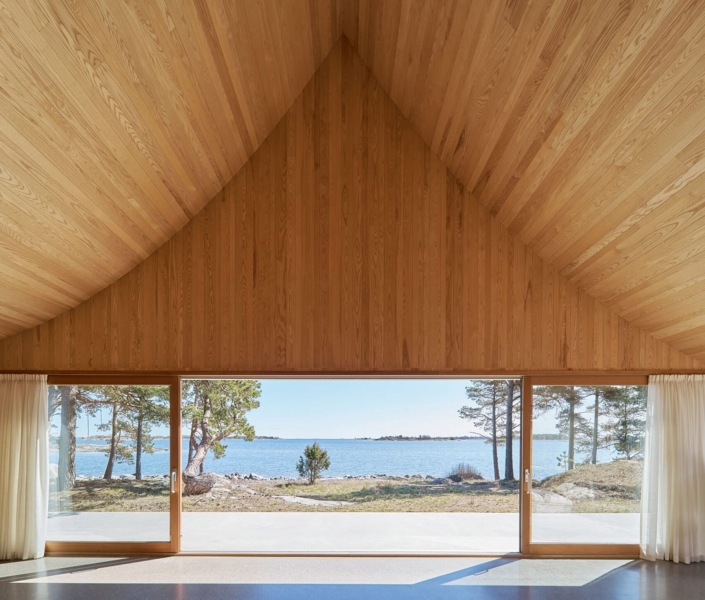 Is this the world’s most stylish tent? Inside the cedar house perched above the Baltic Sea