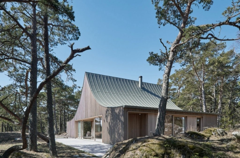 Is this the world’s most stylish tent? Inside the cedar house perched above the Baltic Sea