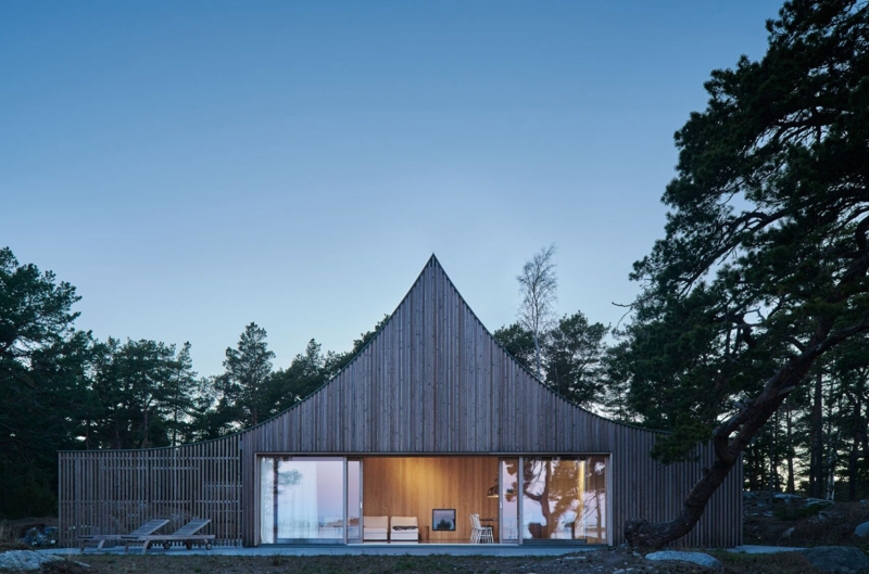 Is this the world’s most stylish tent? Inside the cedar house perched above the Baltic Sea