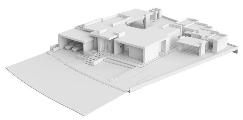 Resort looks without leaving home, a courtyard compound built for two signals quiet status