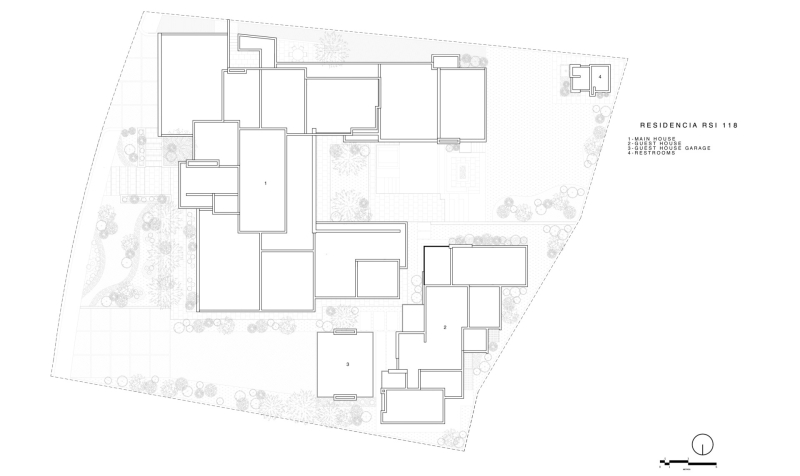 Resort looks without leaving home, a courtyard compound built for two signals quiet status
