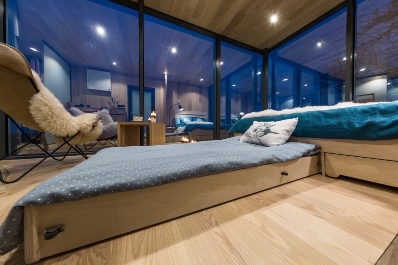 See inside a prefab modular cabin that was installed in a single day