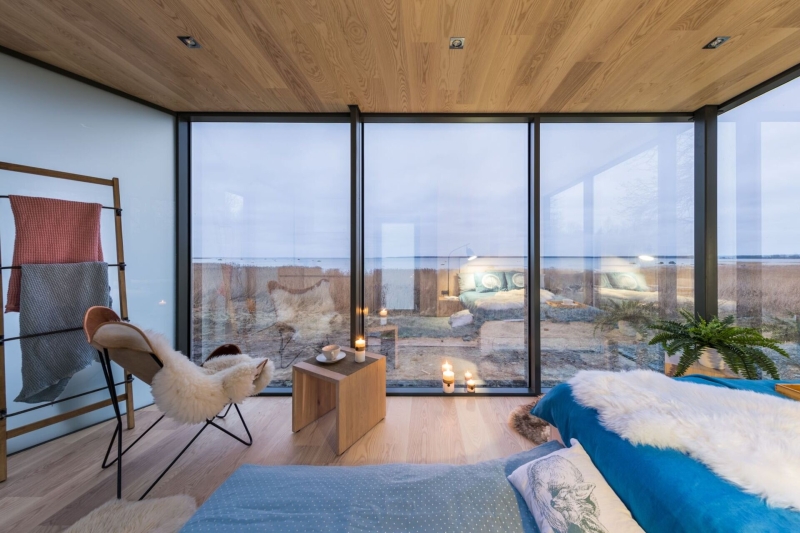 See inside a prefab modular cabin that was installed in a single day