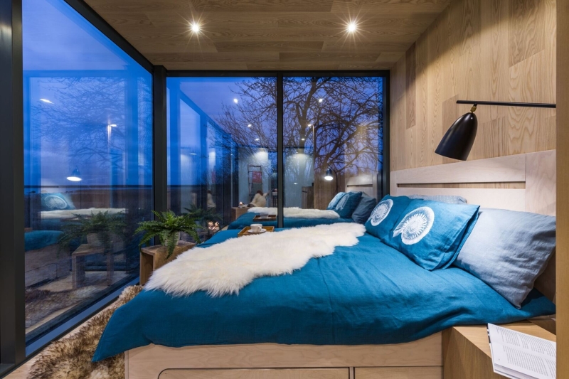 See inside a prefab modular cabin that was installed in a single day