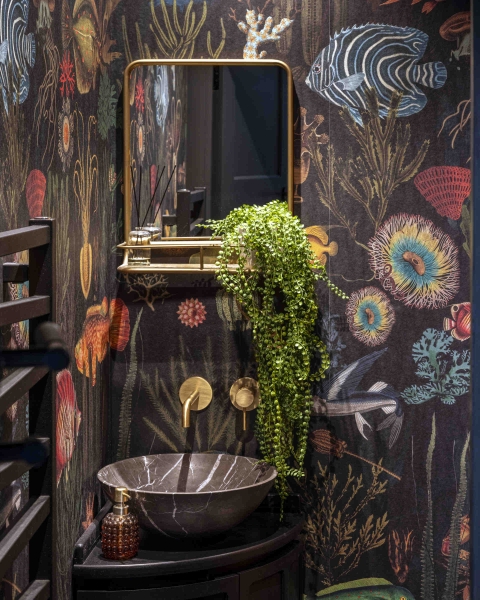 The London House with a Secret Basement, Double-Height Courtyard and Green Wall