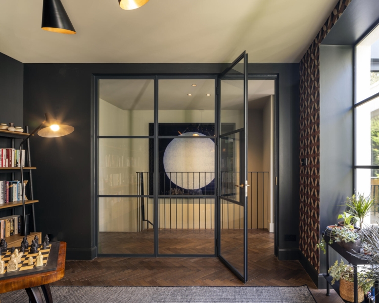 The London House with a Secret Basement, Double-Height Courtyard and Green Wall