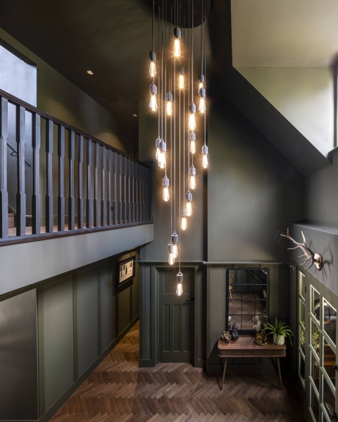 The London House with a Secret Basement, Double-Height Courtyard and Green Wall