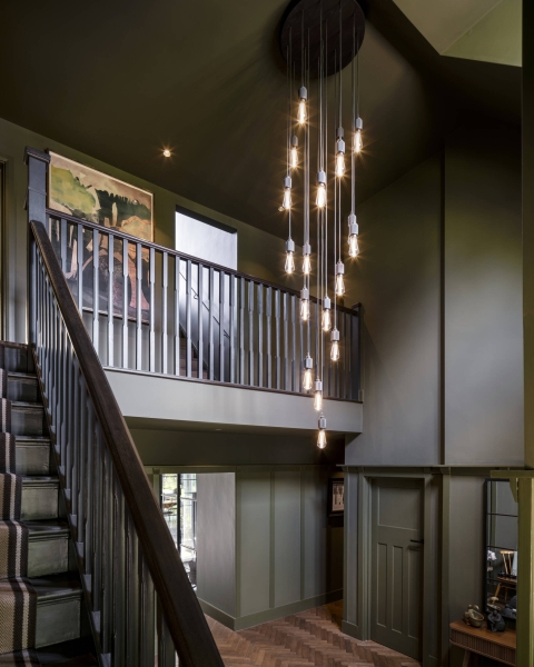 The London House with a Secret Basement, Double-Height Courtyard and Green Wall