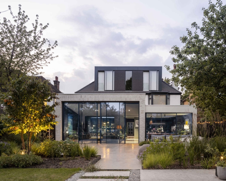 The London House with a Secret Basement, Double-Height Courtyard and Green Wall