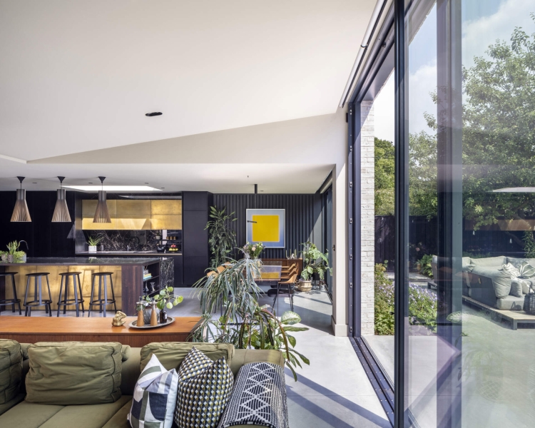 The London House with a Secret Basement, Double-Height Courtyard and Green Wall