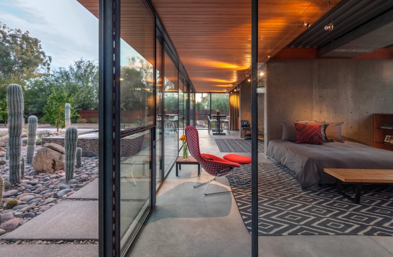 You’d never guess this guest house started life as a horse barn