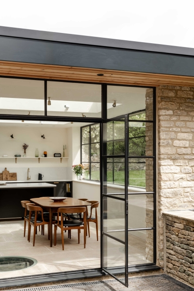 This Charming Stone Cottage Now Features a Light Filled Extension