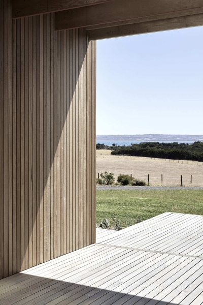 A Breezeway, Ocean Views and Timber Everywhere Inside This Coastal Family Home