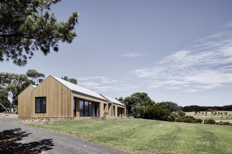 A Breezeway, Ocean Views and Timber Everywhere Inside This Coastal Family Home