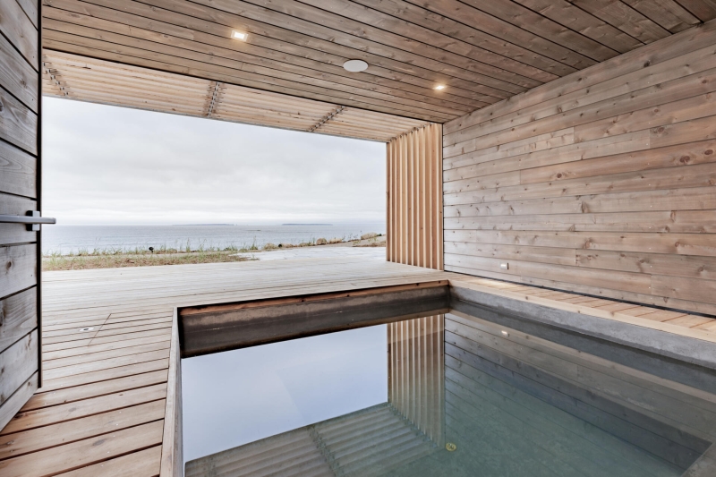 A Collection of Prefab Cabins on the Coast of Canada