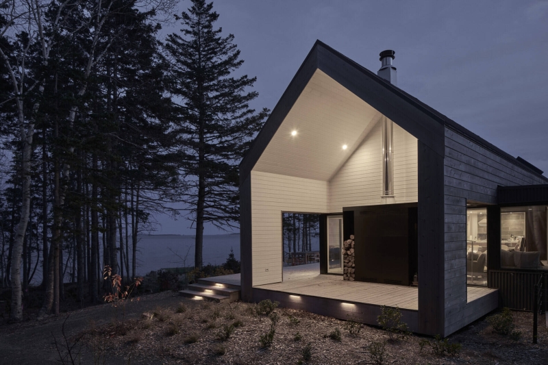 A Collection of Prefab Cabins on the Coast of Canada