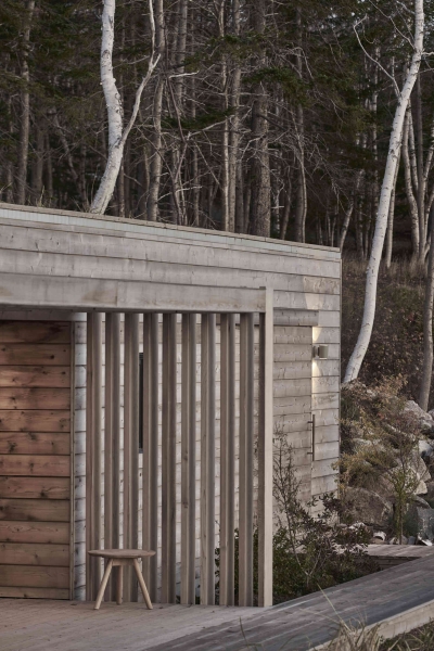 A Collection of Prefab Cabins on the Coast of Canada