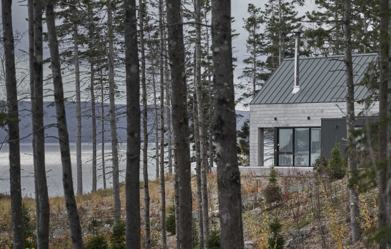 A Collection of Prefab Cabins on the Coast of Canada