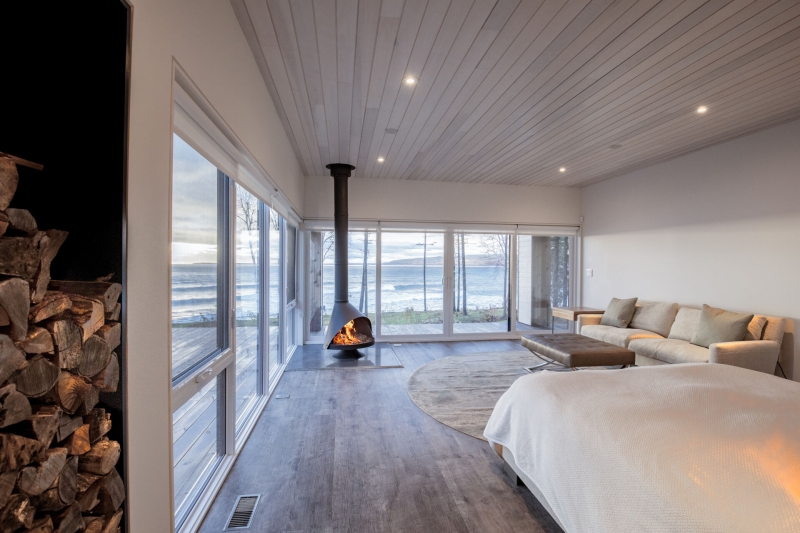 A Collection of Prefab Cabins on the Coast of Canada