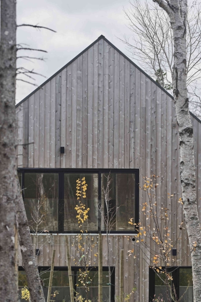 A Collection of Prefab Cabins on the Coast of Canada