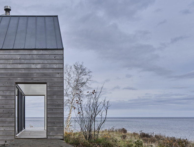 A Collection of Prefab Cabins on the Coast of Canada