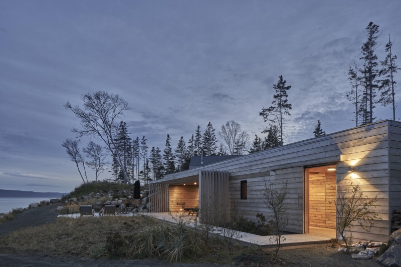 A Collection of Prefab Cabins on the Coast of Canada