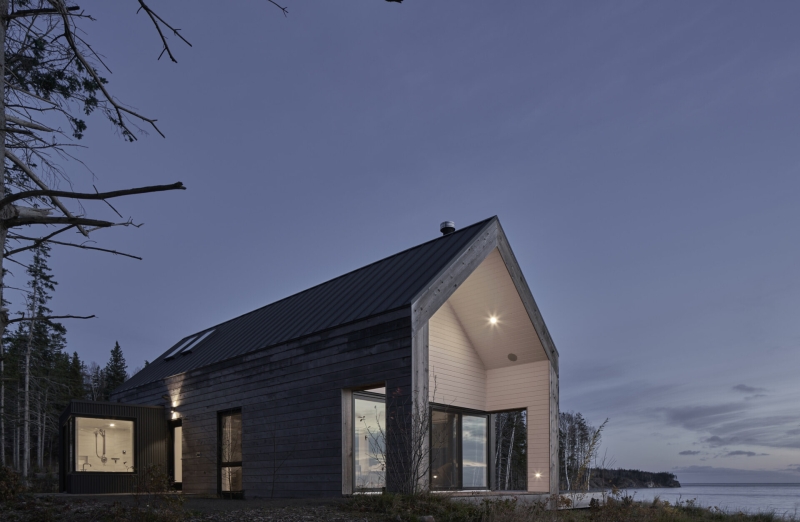A Collection of Prefab Cabins on the Coast of Canada