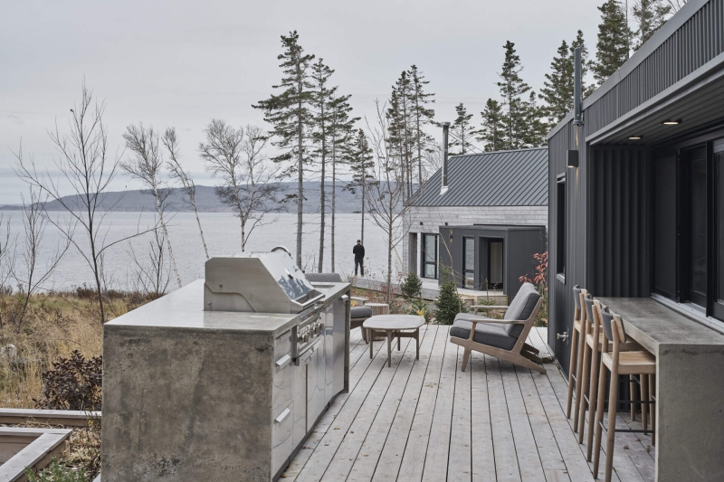 A Collection of Prefab Cabins on the Coast of Canada