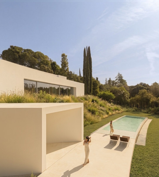 A Madrid House Designed Around Geometry That Feels Natural
