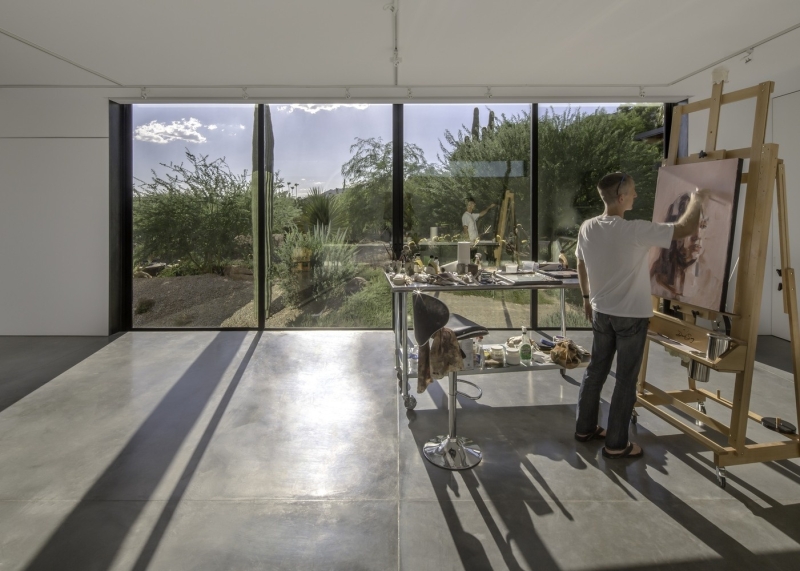 How This Minimal Art Studio Was Designed to Respect the Desert Below