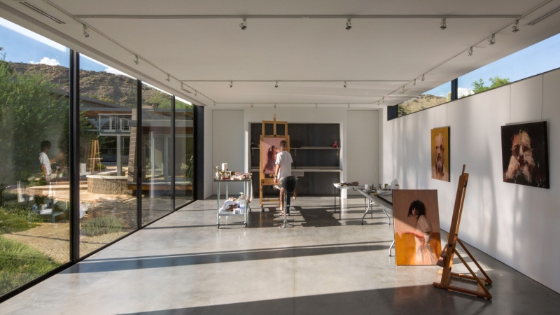 How This Minimal Art Studio Was Designed to Respect the Desert Below